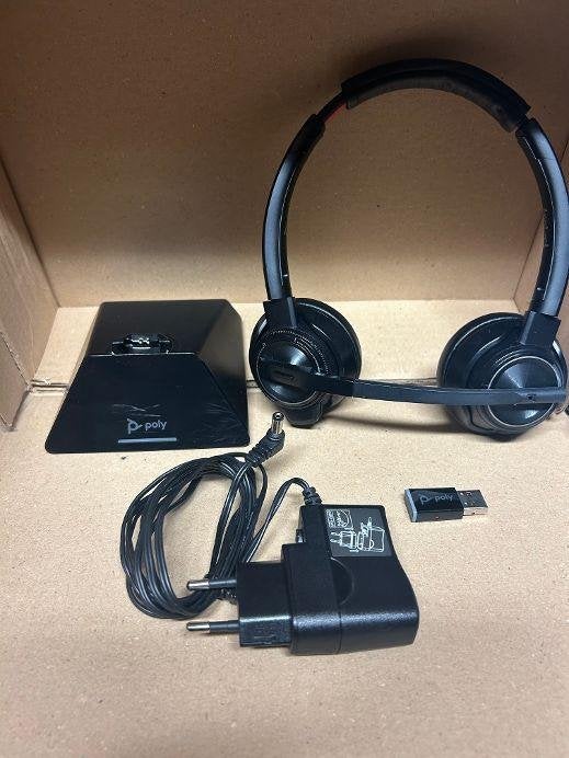 ☎️ Poly Plantronics SAVI 8200 DUO W8220 Headset USB ☎️, Enlèvement ou Envoi, Reconditionné, 1 combiné