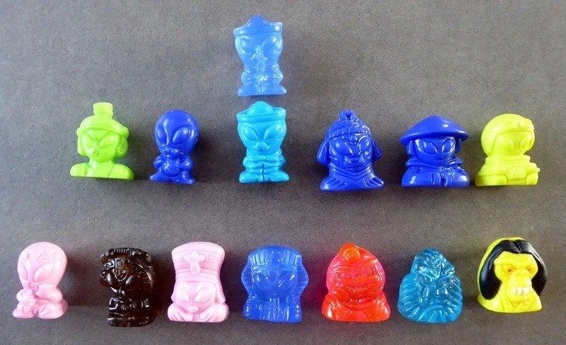 Lot 14 gogo's crazy bones "Aliens" en lot ou à la pièce, Enlèvement ou Envoi