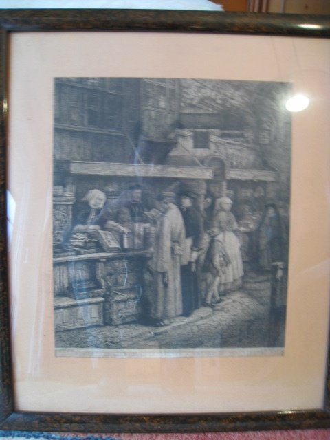 Ets H. Leys Pinxt, P. Van Reeth sculp, met onderschift, Antiek en Kunst, Kunst | Etsen en Gravures, Ophalen, Ets