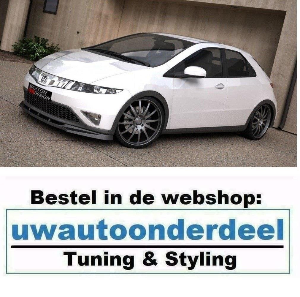 Maxton Design Spoiler Lip Splitter Voor Honda Civic MK8, Verzenden