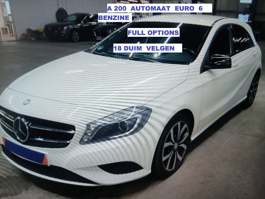 MERCEDES  A  200 BENZINE (((   EURO  6  ))  AUTOMATIC, Auto's, Mercedes-Benz, Automaat, Euro 6, 1600 cc, Leder