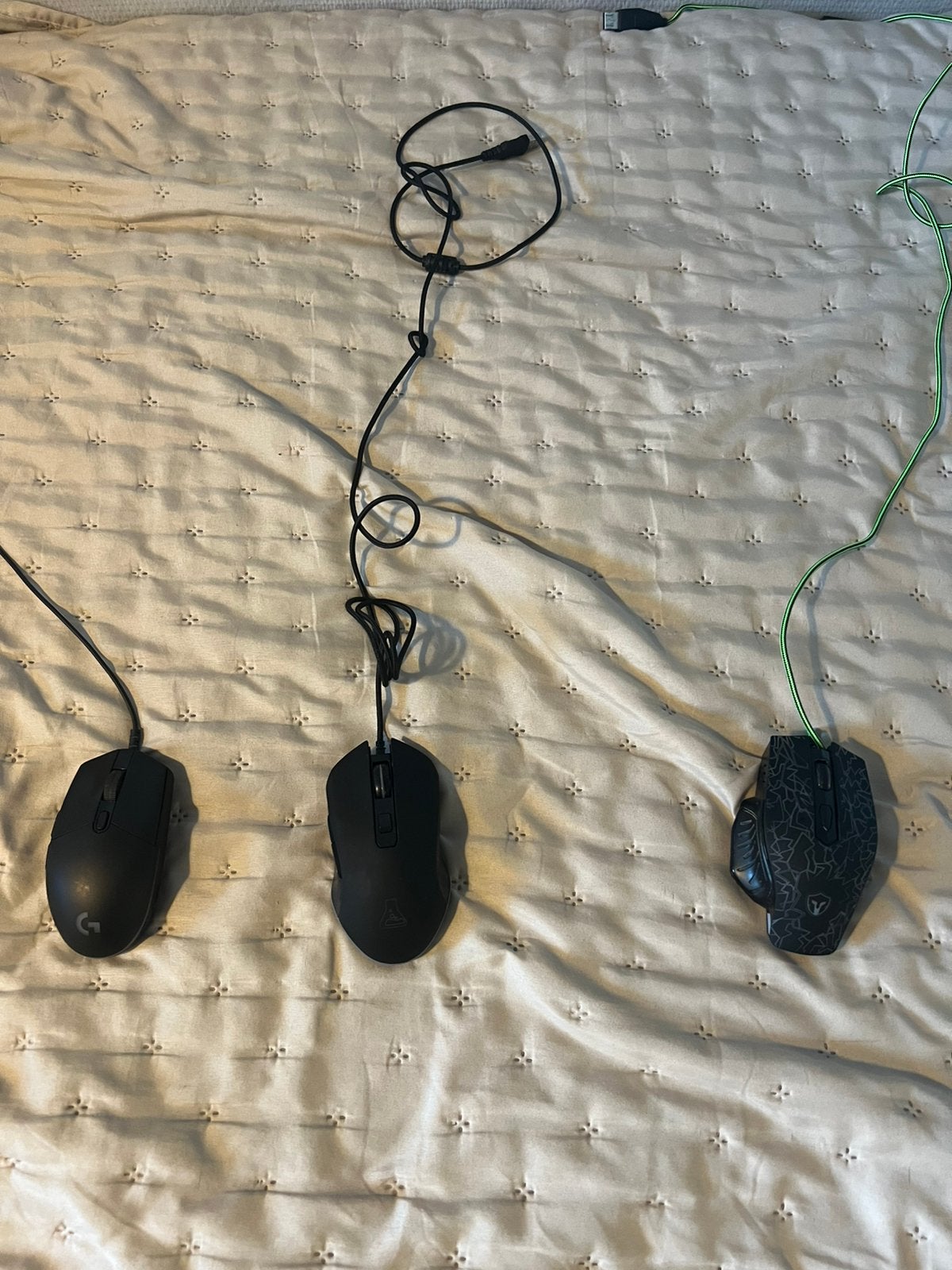 Logitech g203 mouse + glab mouse + battleron mouse, Computers en Software, Rechtshandig, Muis, Gaming muis, Ophalen of Verzenden