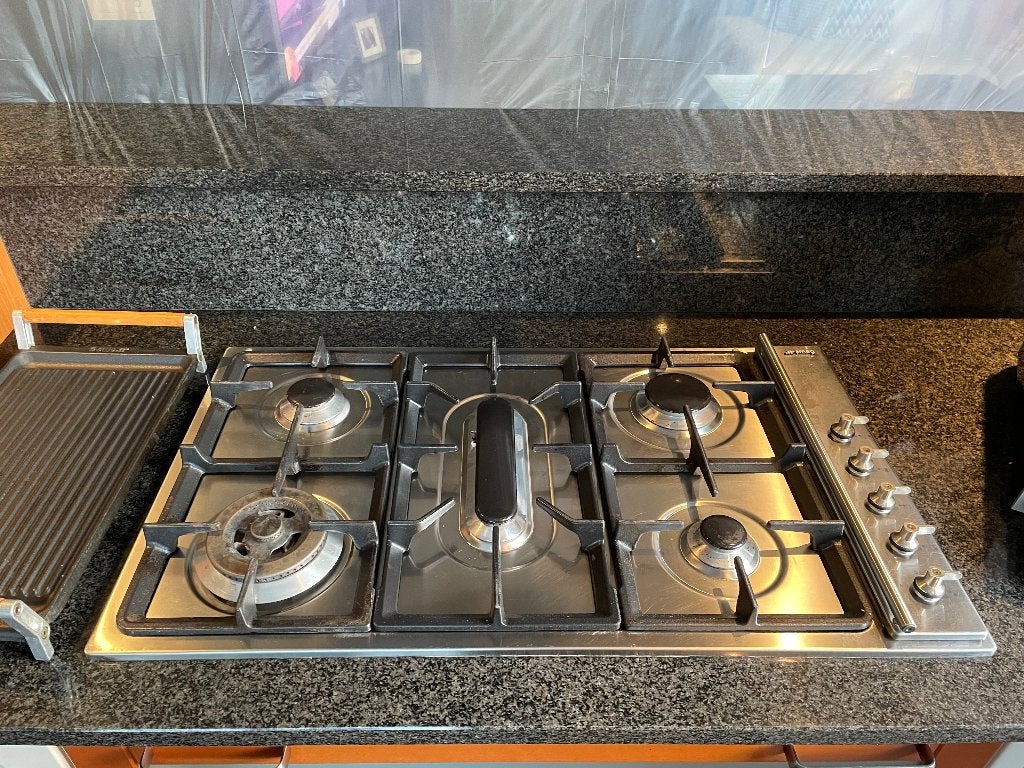 Gaskookplaat SMEG 90 cm inbouw, Elektronische apparatuur, Ophalen, Gebruikt, Inbouw, Gas