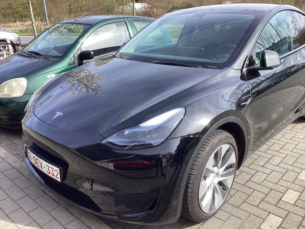 Tesla model Y - RWD LEDER/CUIR LED GPS PDC CAM Pano Keyless, Autos, Cuir, Achat, Noir, 0 cylindres