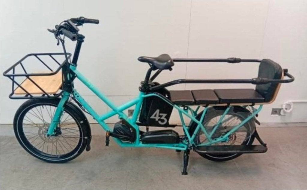 SHIMANO E6100 elektrische bakfiets longtail 43+accessoires, Zo goed als nieuw, Minder dan 47 cm, 50 km per accu of meer, Ophalen