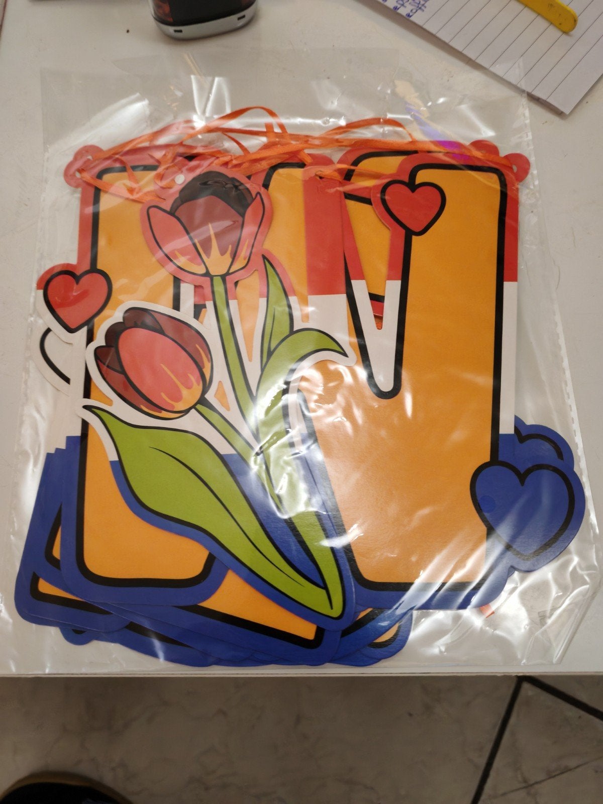 "Welkom Thuis" Letterslinger, Ophalen, Nieuw, Versiering