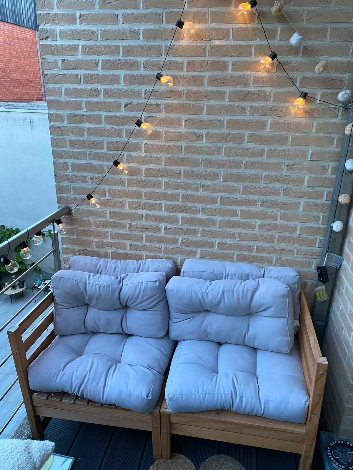 TERRAS/BALKON MEUBEL MET KUSSENS, Tuin en Terras, Ophalen, Zo goed als nieuw