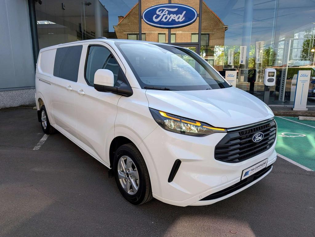 Ford Transit Custom DC 5pl Limited 320L L2 2.0TDCi 170pk A8, Auto's, Bestelwagens en Lichte vracht, Bedrijf, Te koop, ABS, Airbags