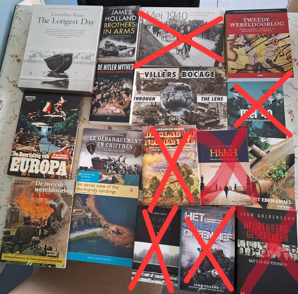 Boeken te koop. WO1 WO2 enz..., Enlèvement ou Envoi