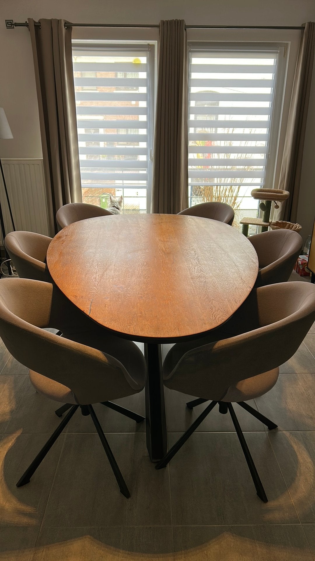 Lot Table + 6 chaises, Maison & Meubles, Tables | Tables à manger, 150 à 200 cm, Cinq personnes ou plus, Moderne chaleureux, 100 à 150 cm