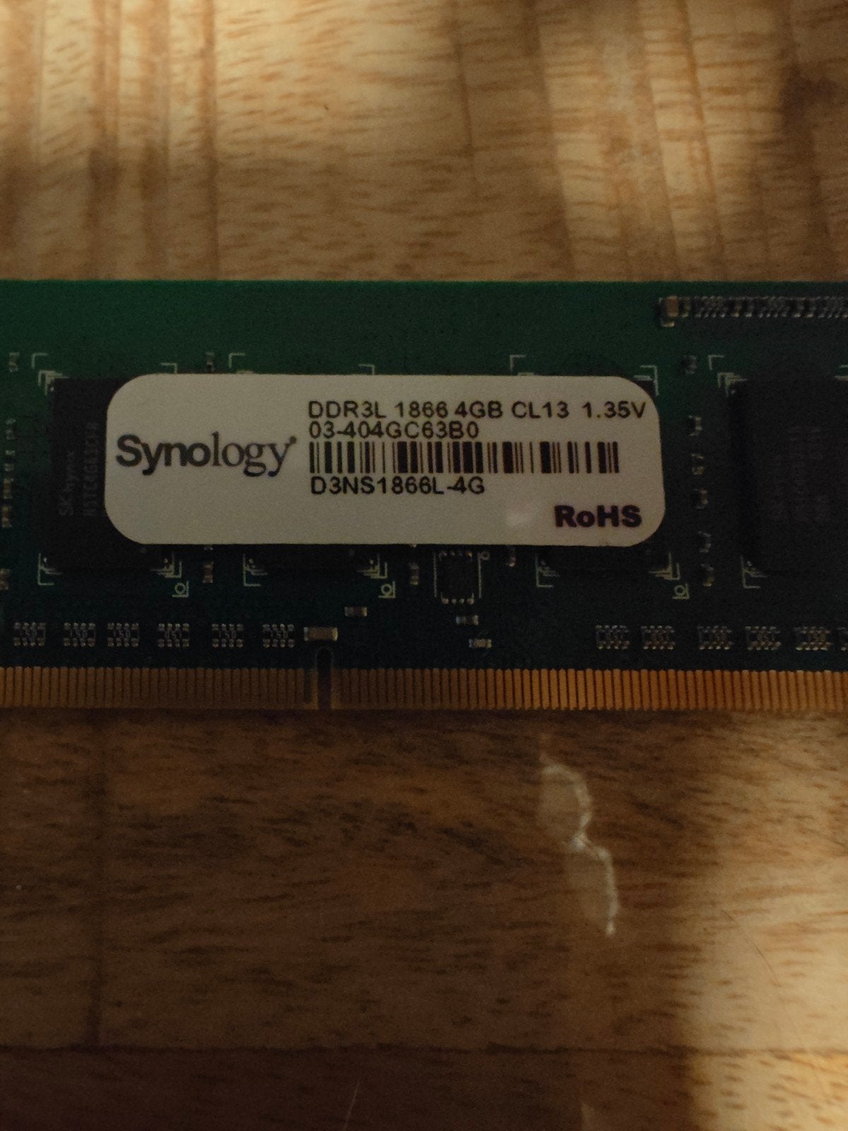 RAM DDR3L Synology 1866 4GB  CL13, Computers en Software, Ophalen of Verzenden