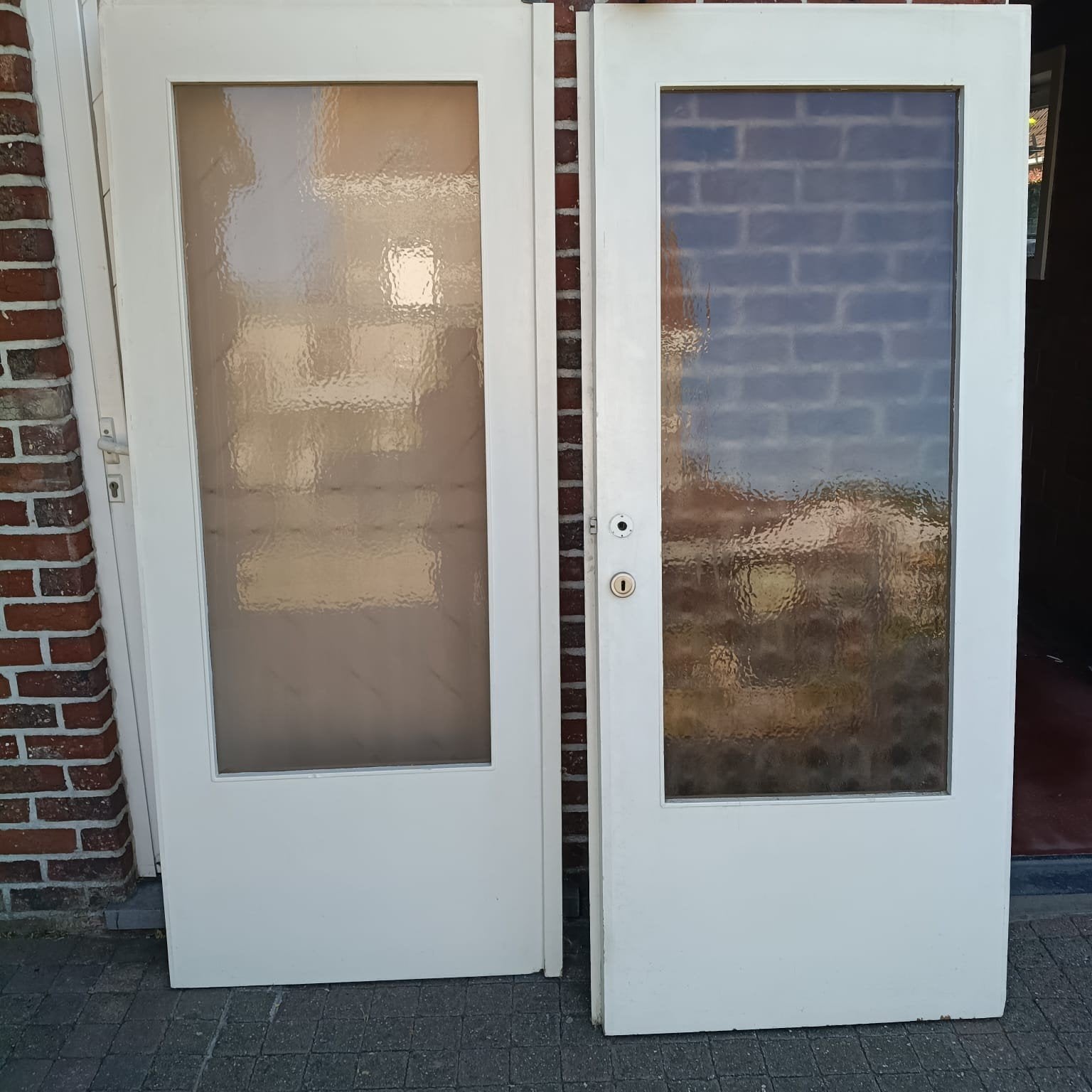 Dubbele binnendeur, Doe-het-zelf en Bouw, Ophalen, Gebruikt, 120 cm of meer, Binnendeur