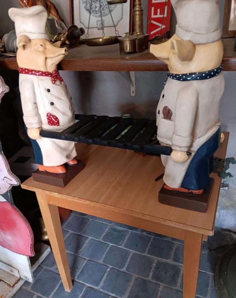 prachtige antieke varkens met draagbet te koop, Antiek en Kunst, Ophalen