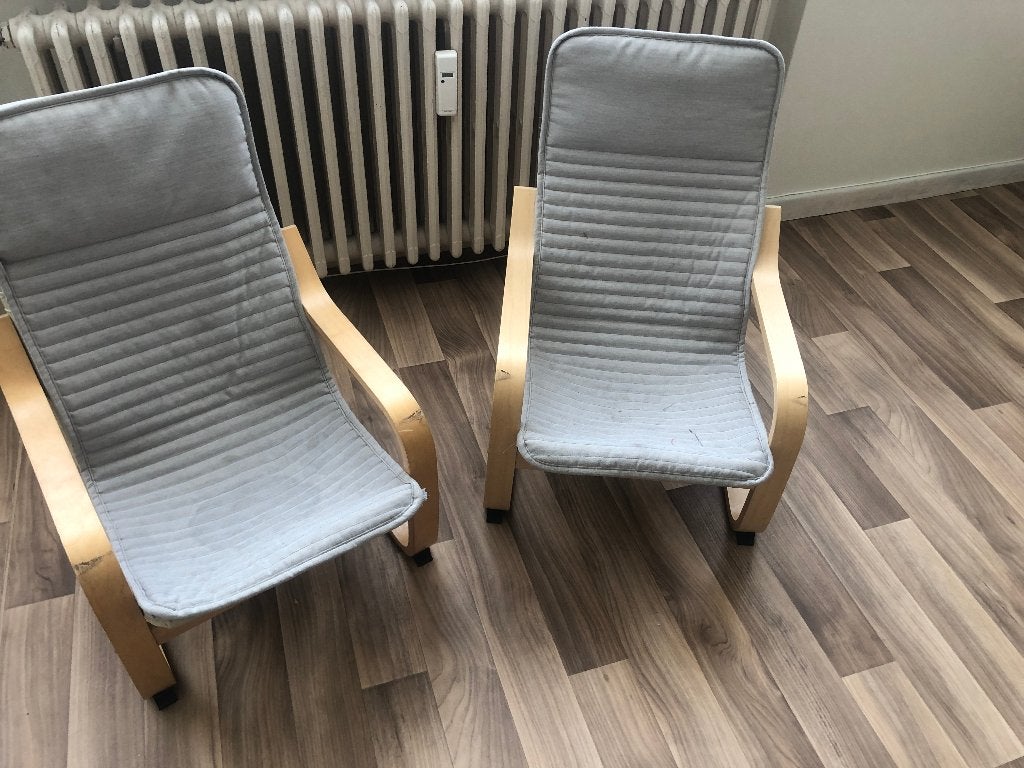 Deux RELAX enfant POÄNG plaqué bouleau, Enlèvement ou Envoi, Utilisé, Chaise(s)