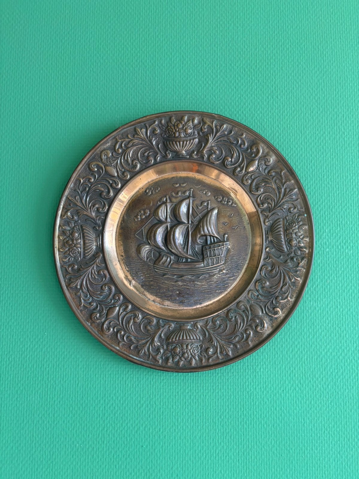 Plaques murales en cuivre antique, Enlèvement ou Envoi, Bronze
