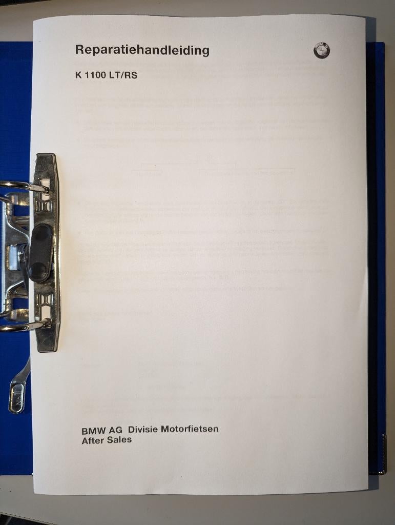 BMW werkplaatsboek K1100RS en K1100LT, Enlèvement ou Envoi, BMW