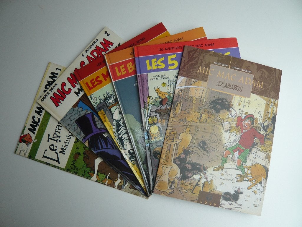 Bd MIC MAC ADAM tomes 1 à 6 (EO ttbe) de DESBERG et BENN, Boeken, Stripverhalen, Gelezen, Complete serie of reeks, Ophalen of Verzenden