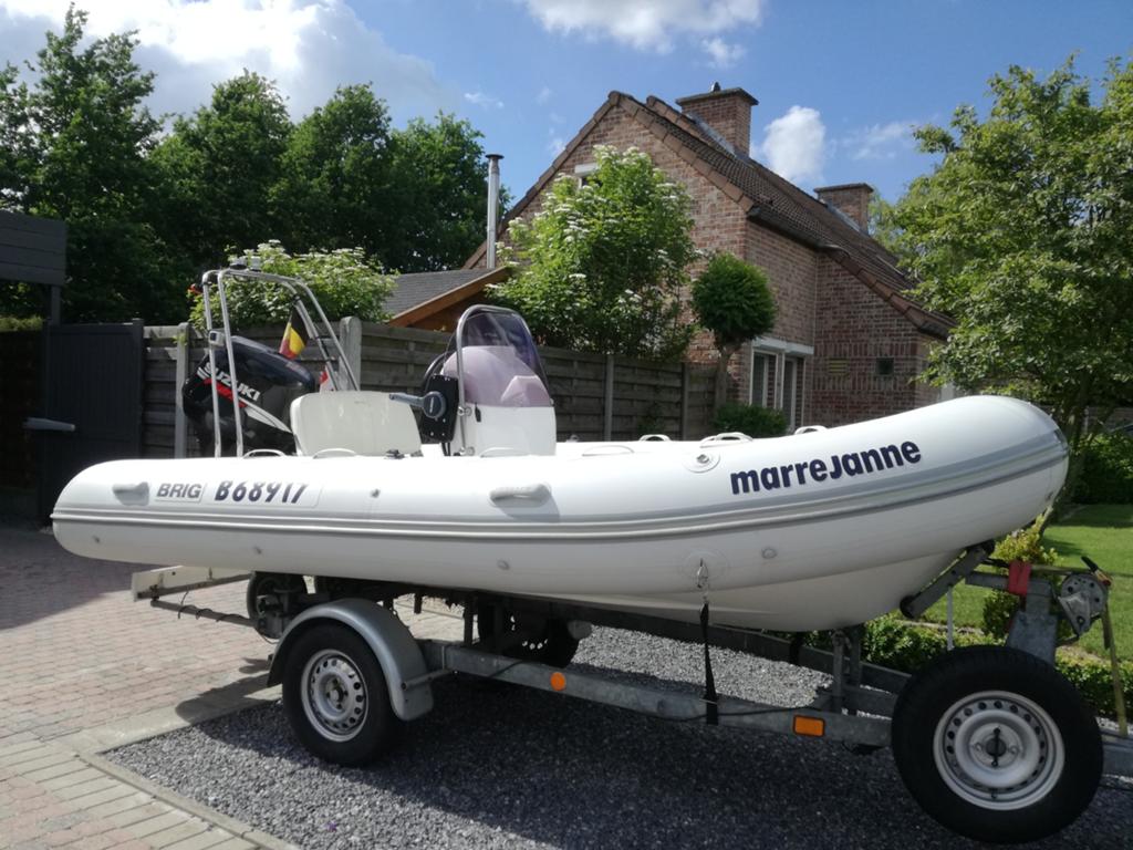 Rib Brig boot 450 te koop incl moter en aanhangwagen., Ophalen, Brig