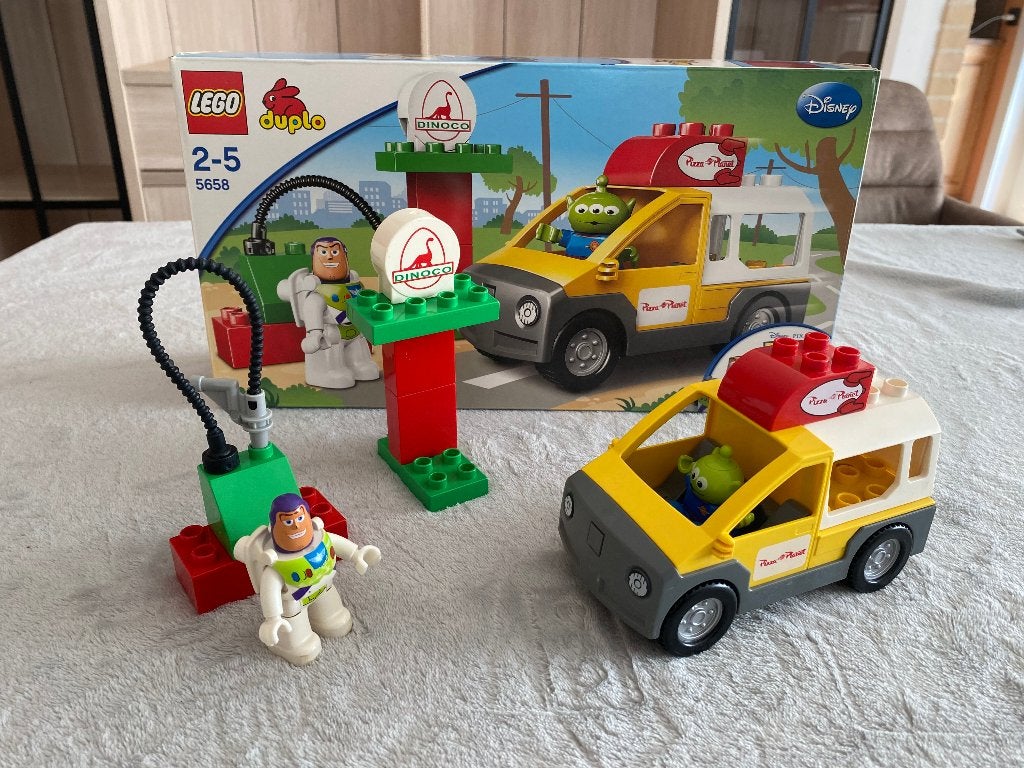 Lego Duplo 5658 Pizza Planet Vrachtwagen, Ophalen, Zo goed als nieuw, Duplo