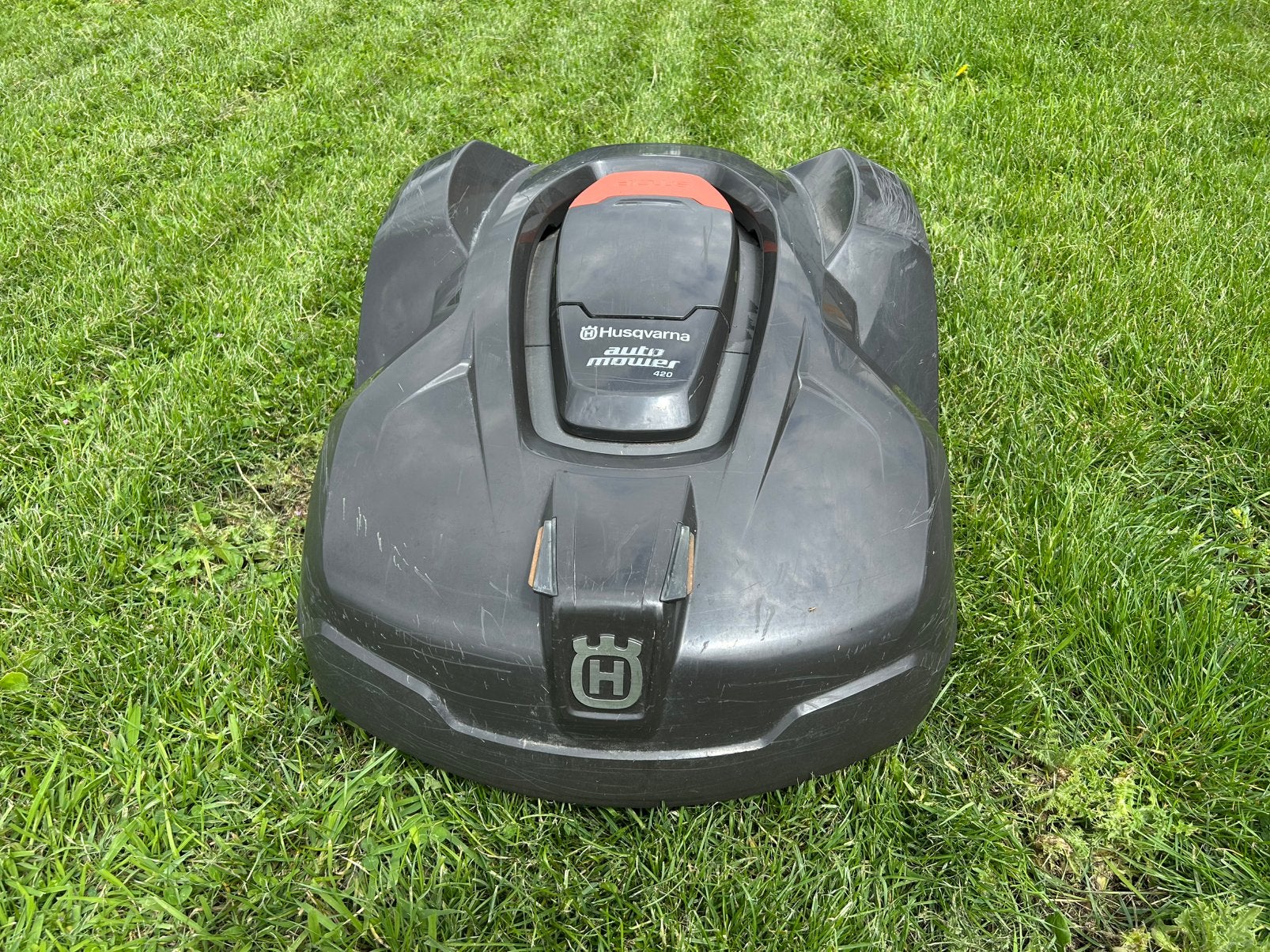 Robot Tondeuse Husqvarna Automower 420, Jardin & Terrasse, Tondeuses robotisées, Enlèvement, Utilisé, 20 à 25 cm