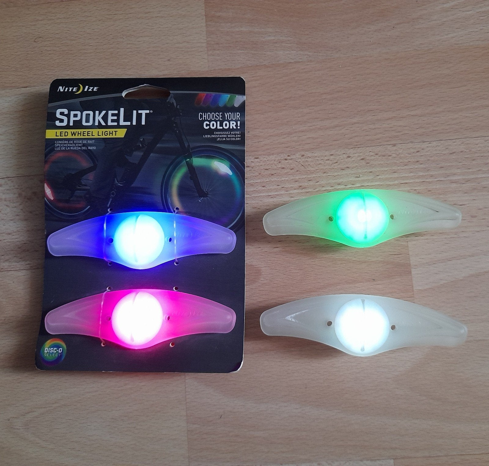 Lumière led pour vélo SpokeLit, Vélos & Vélomoteurs, Enlèvement ou Envoi