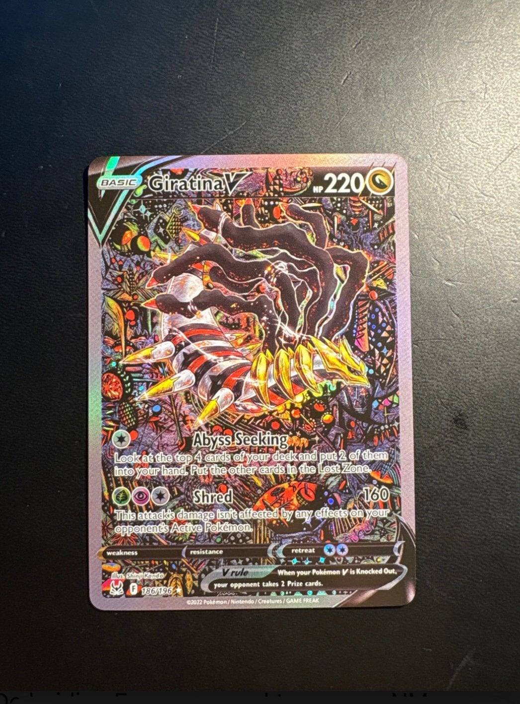 Giratina V, art alternatif, origine perdue, 186, Enlèvement ou Envoi, Neuf, Cartes en vrac