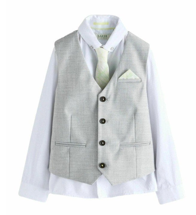 Costume de mariage pour garçon + chaussures Adidas, Enlèvement, Comme neuf, Garçon, Autres types