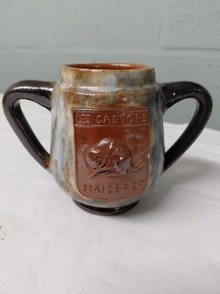 Mug en grès de sel signé Dubois, Collections, Marques de bière, Enlèvement ou Envoi