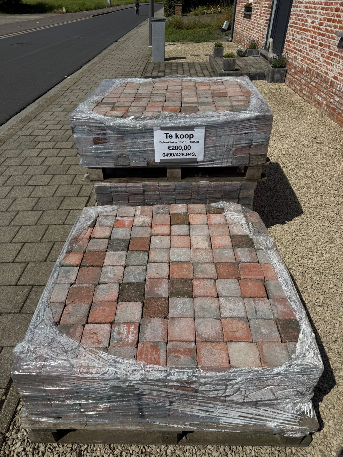 Klinkers te koop, Ophalen, Zo goed als nieuw, Klinkers