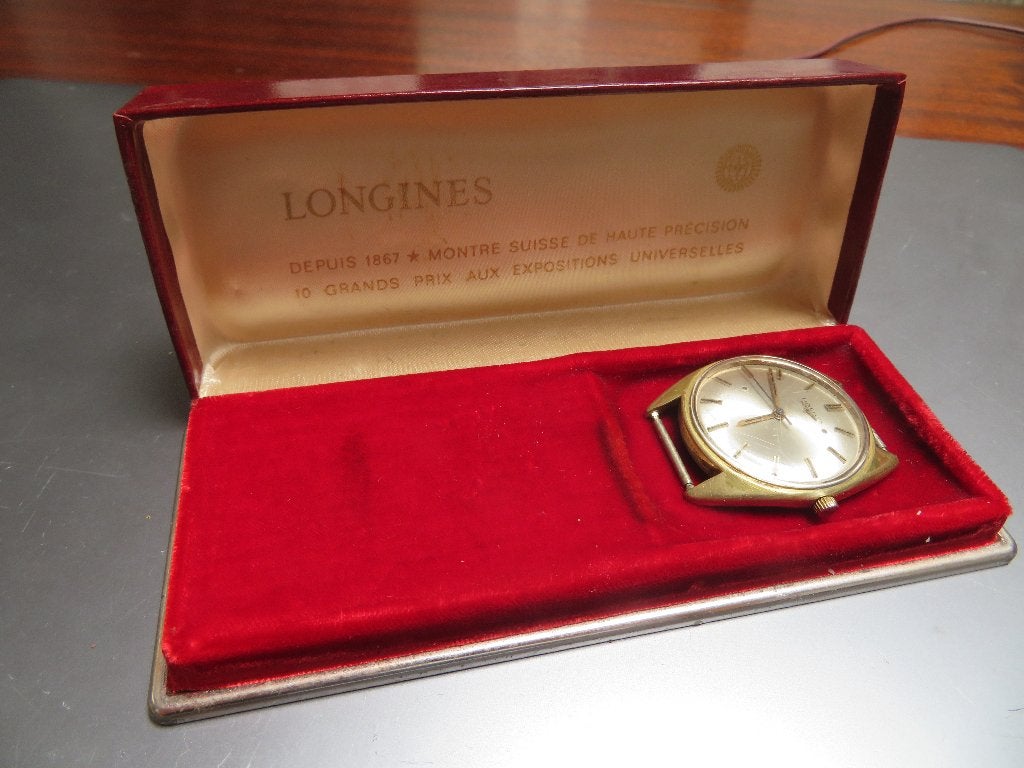 Longines in werkende staat in originele doos, Ophalen, Gebruikt, Polshorloge