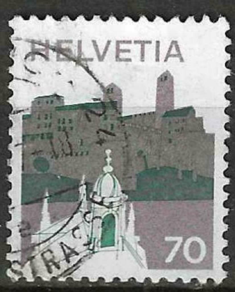 Zwitserland 1973 - Yvert 941 - Landschappen (ST), Verzenden, Gestempeld