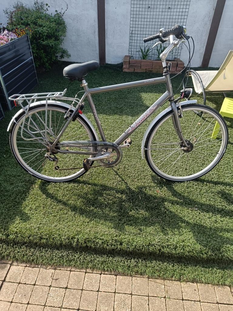 Herenfiets., Ophalen