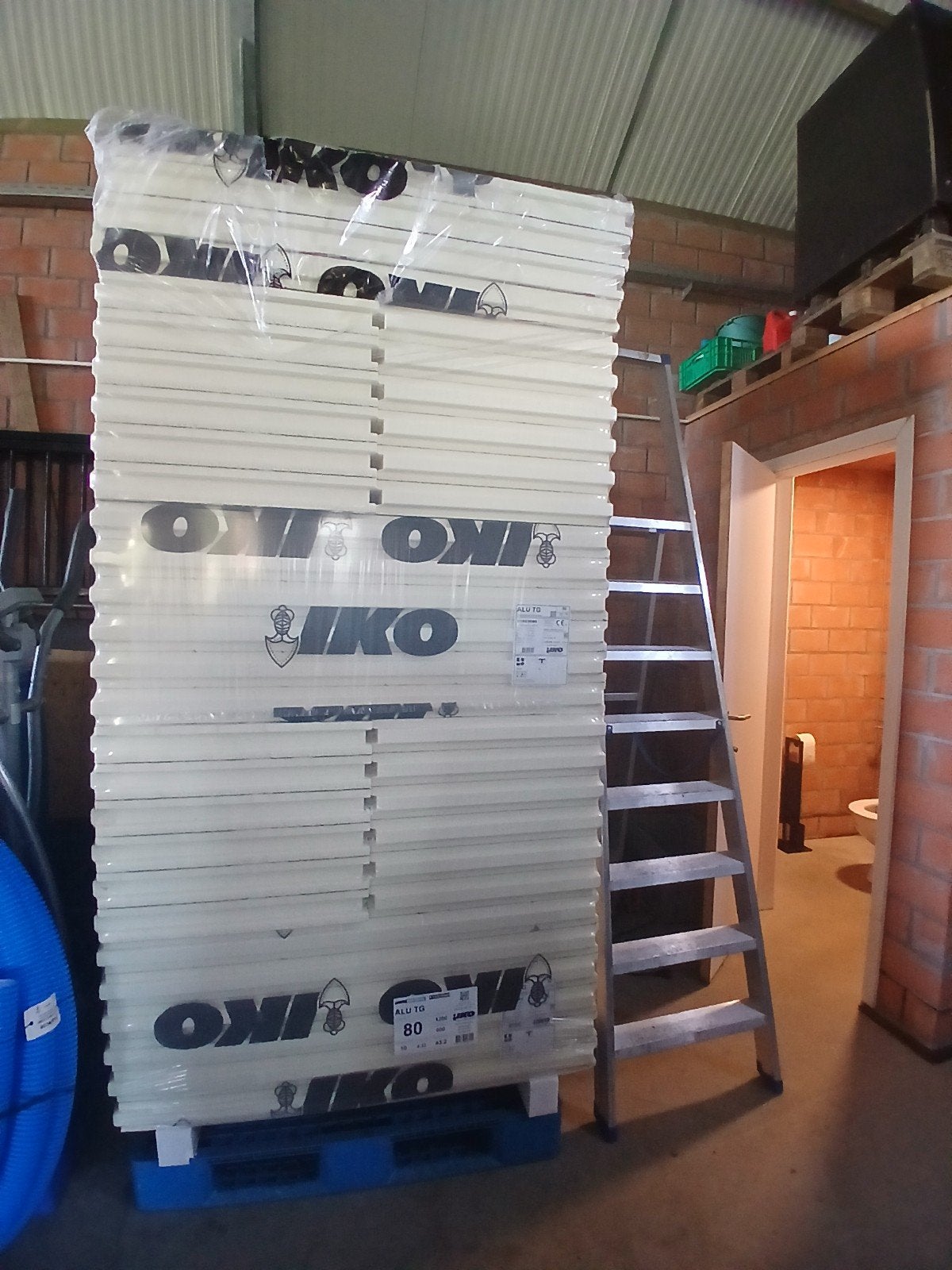 Pallet van 40m² PIR platen IKO Enertherm 120x60, dikte 8cm, Nieuw, Ophalen of Verzenden, Hardschuim (Pir), 15 m² of meer