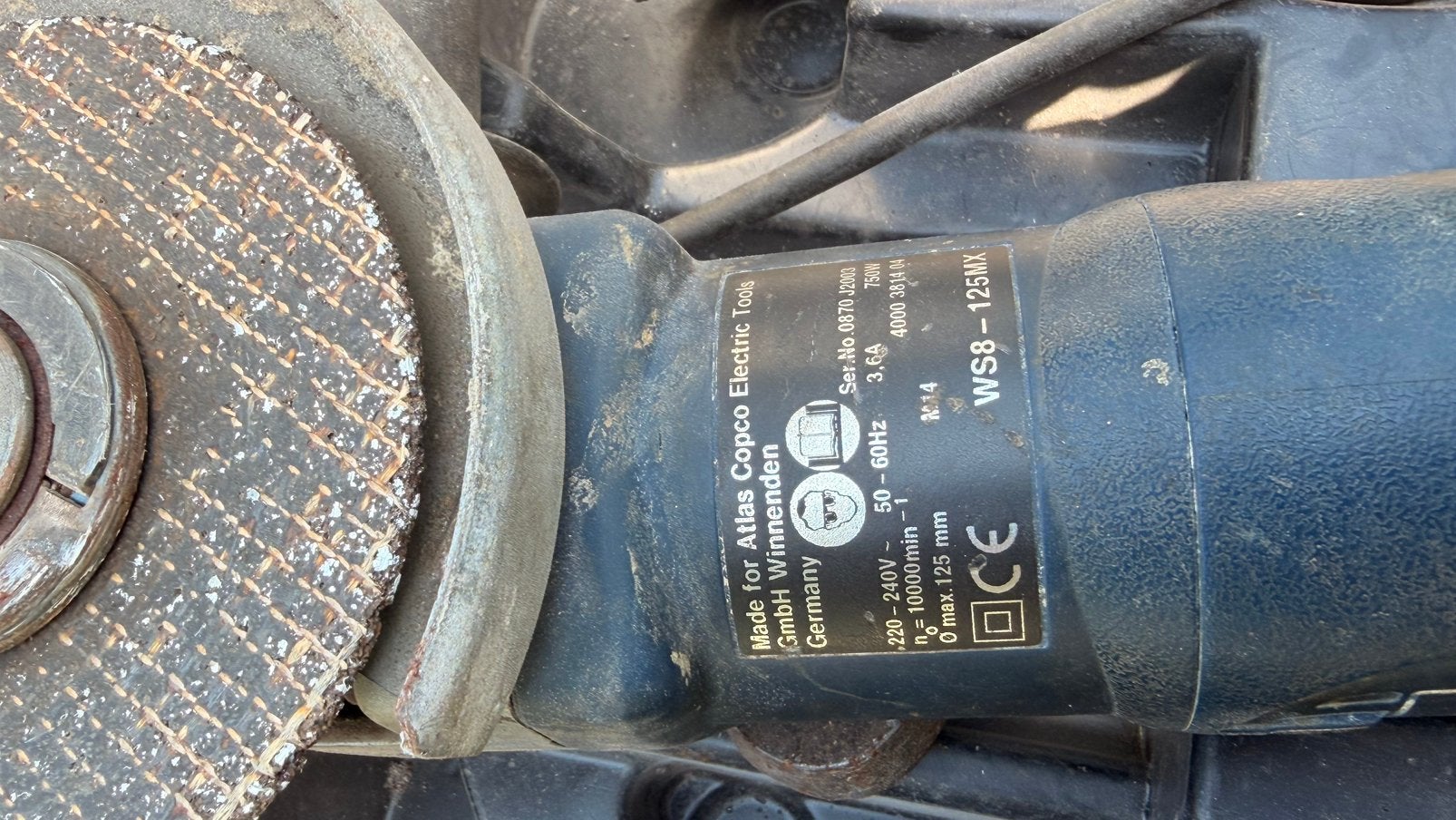 Slijpmachine AEG, Ophalen, Gebruikt, 700 tot 1000 watt