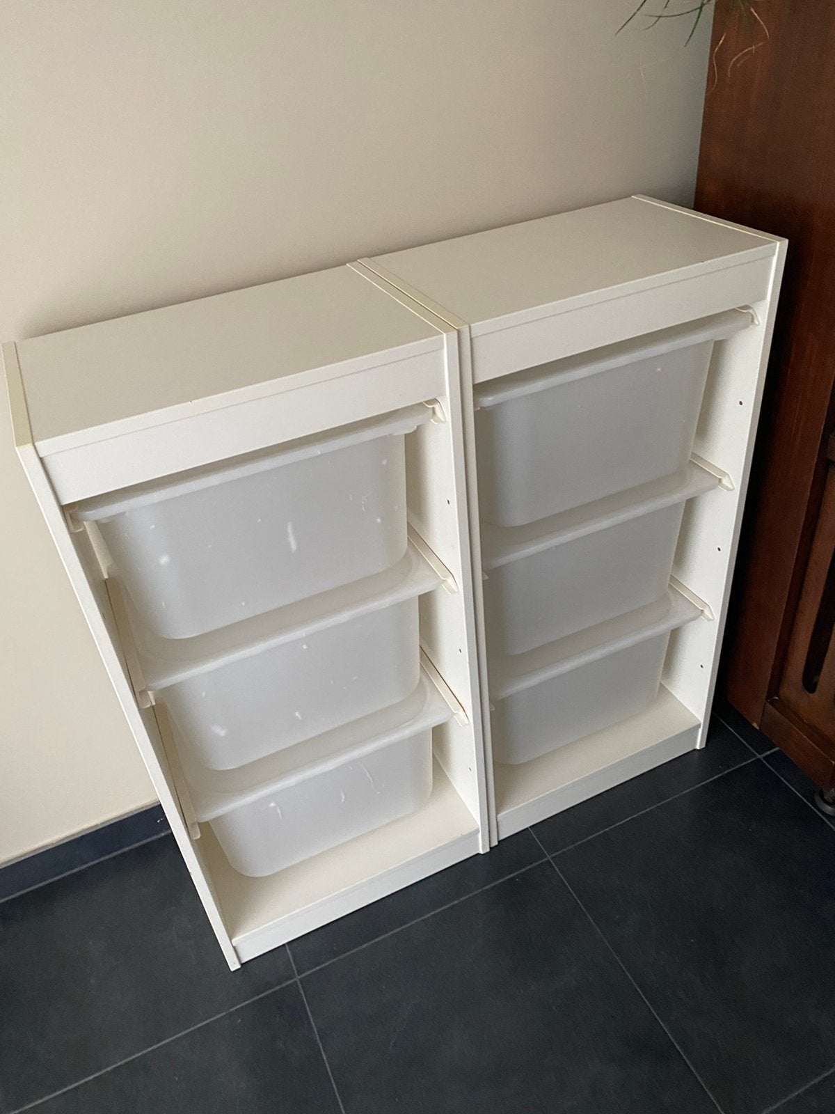2 ikea trofastkasten incl 6 bakken met deksel, Kinderen en Baby's, Ophalen, Gebruikt, Kast