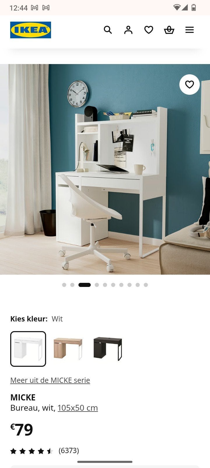 Bureau Mike 105 CM x50 cm, Huis en Inrichting, Ophalen of Verzenden, Gebruikt