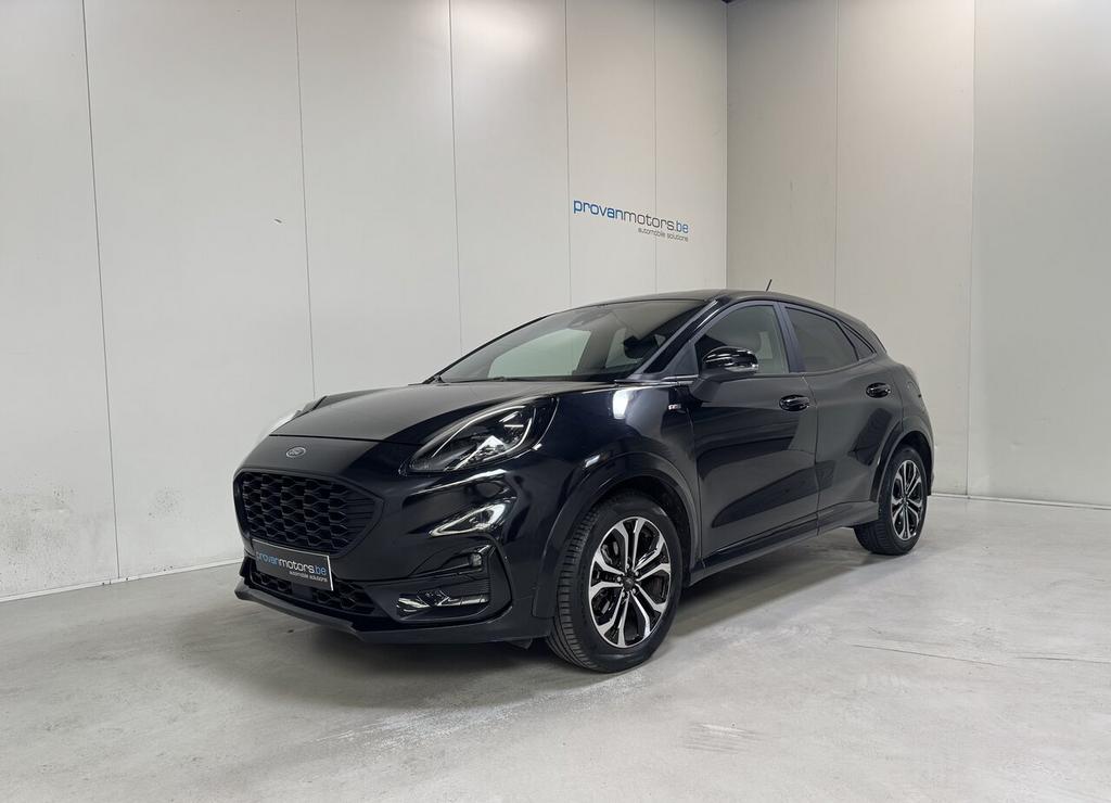 Ford Puma 1.0 Benzine ST-Line Autom. - GPS - Airco - Topsta, 4 deurs, Euro 6, 0 kg, Zwart
