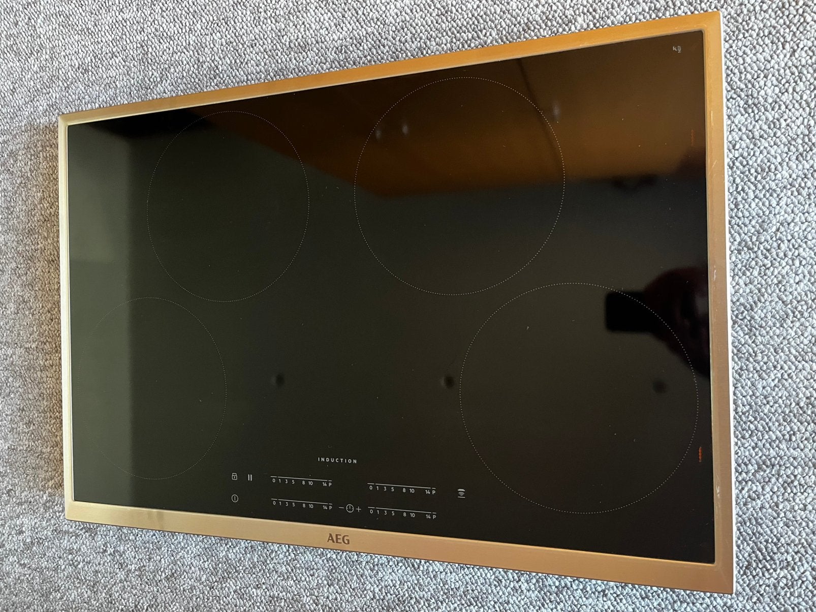 AEG inductie kookplaat 80cm, Ophalen, Gebruikt, 4 kookzones, Inbouw
