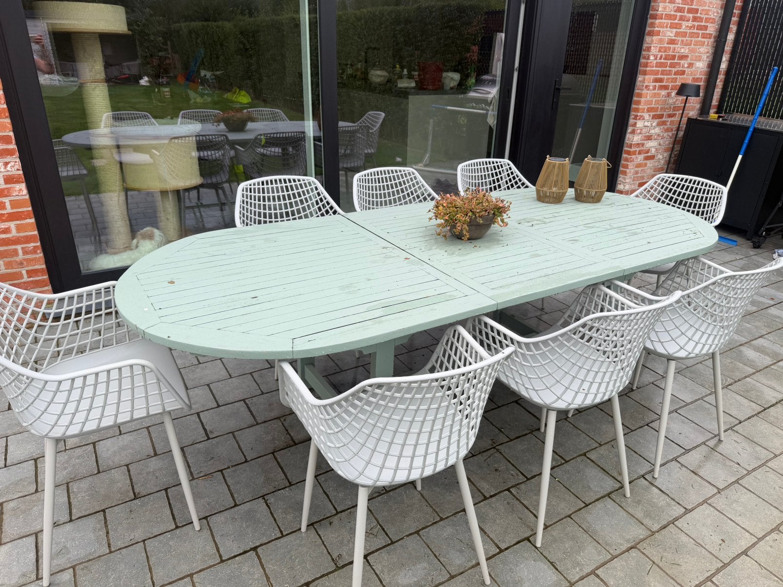 8 kuipstoelen/tuinstoelen, Jardin & Terrasse, Chaise, Salons de jardin, Comme neuf, Enlèvement