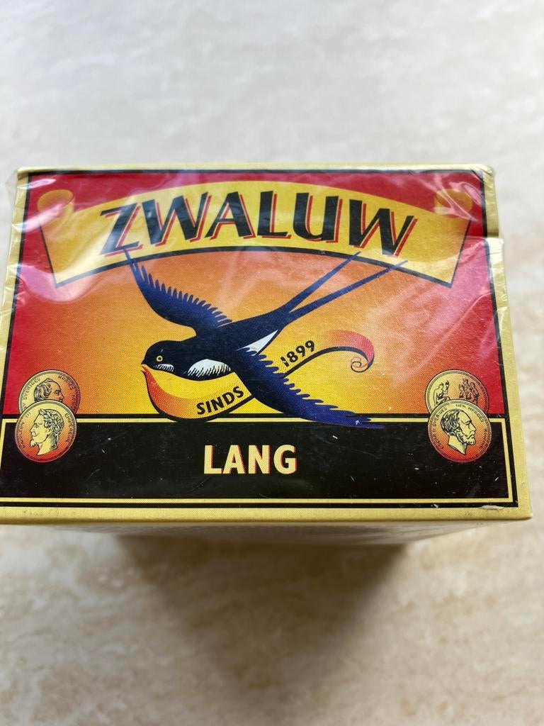 6 VINTAGE Luciferdoosjes ‘ZWALUW’., Ophalen of Verzenden, Zo goed als nieuw