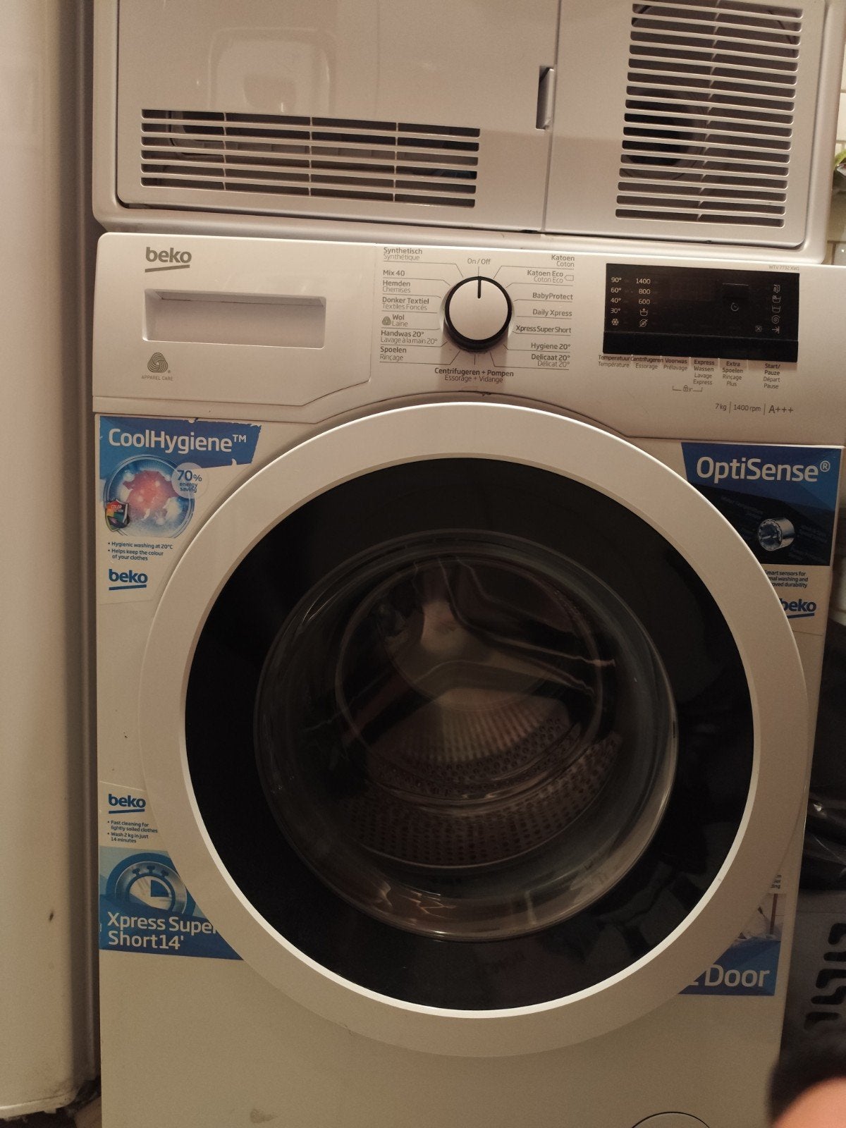 Machine à laver Beko 7 kg, Enlèvement