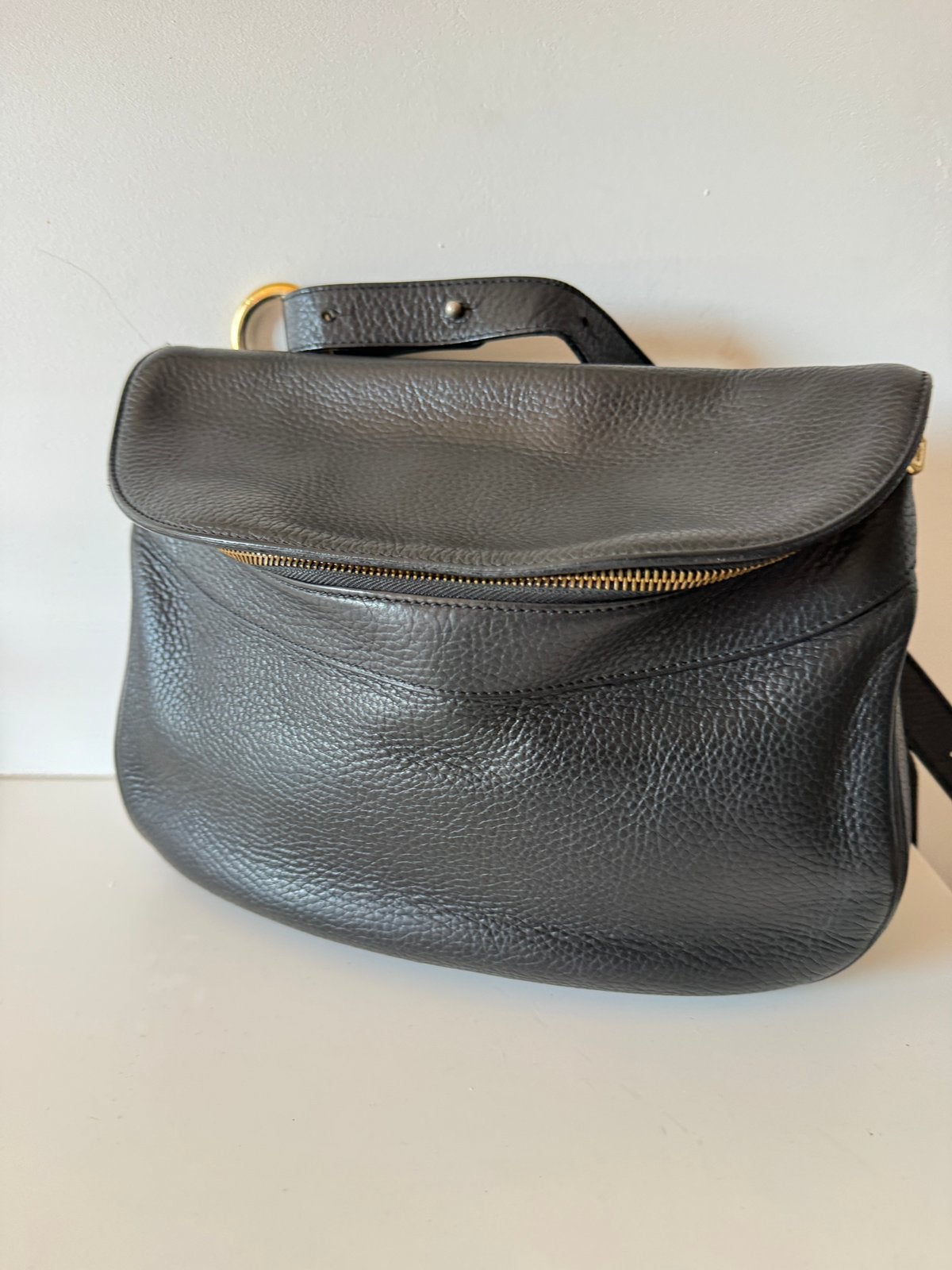 Handtas delvaux - zwart leder, Handtassen en Accessoires, Overige merken, Zwart, Ophalen of Verzenden, Zo goed als nieuw