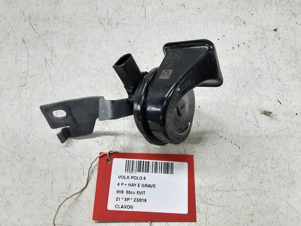CLAXON Volkswagen Polo VI (AW1) (5Q0951221D), Gebruikt, Volkswagen, Mevr. I. Hauben, Rue de l'Espoir 34 34
4030  GRIVEGNÉE, BE