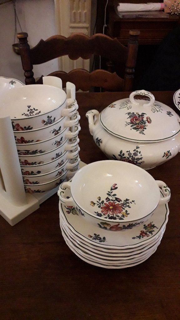 Villeroy&Boch Vieux Strasbourg - Soupière et tasses à soupe, Maison & Meubles, Villeroy & Boch, Céramique, Enlèvement, Utilisé