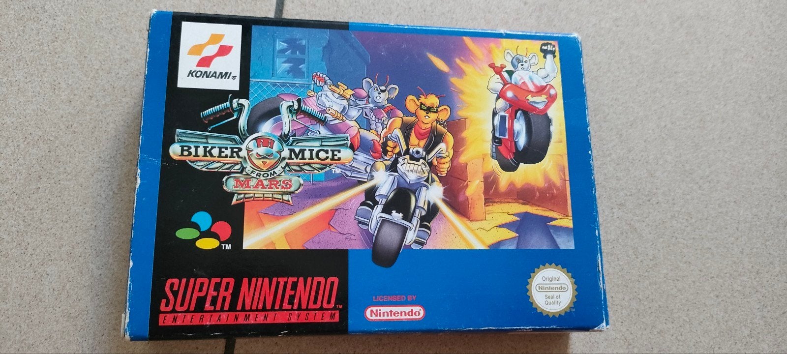 Super Nintendo Biker mice from Mars compleet PAL, Ophalen