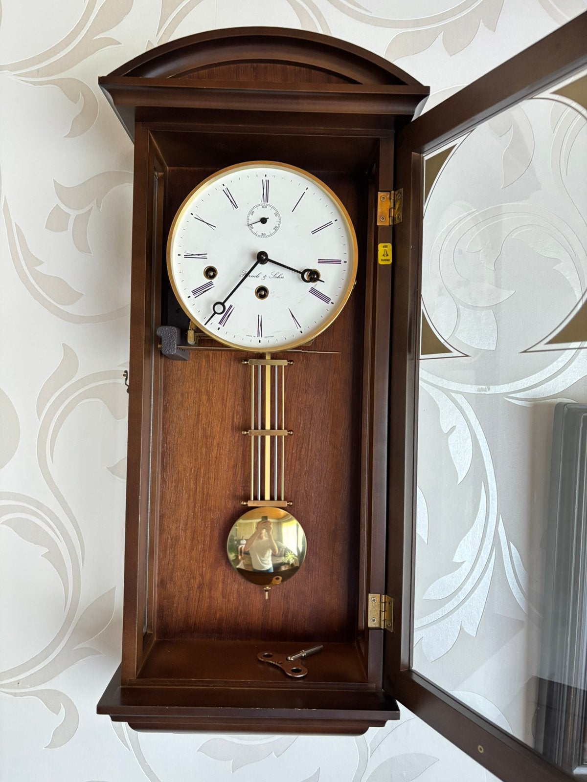Wandklok van het merk Hermle, Antiek en Kunst, Antiek | Klokken, Ophalen