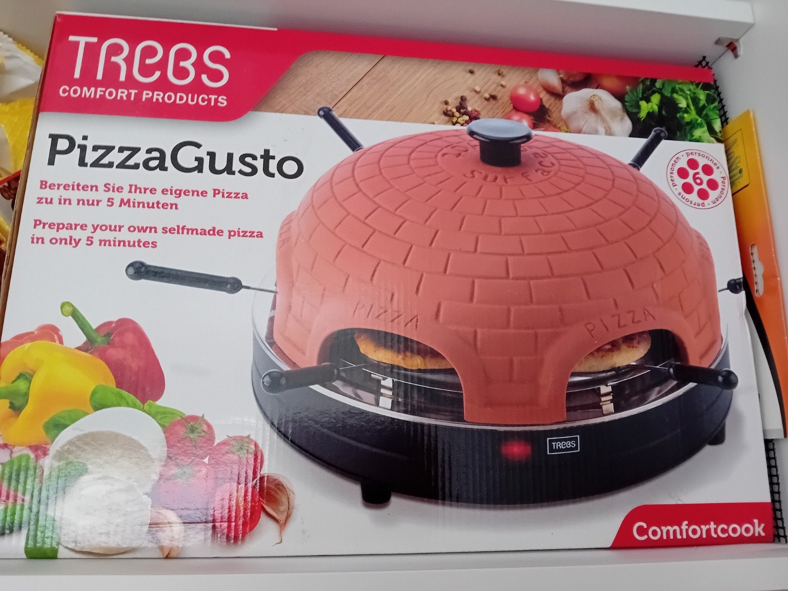 Nieuw TREBBS PIZZAMAKER 6 PERSONEN nieuwe pizza maker, Enlèvement