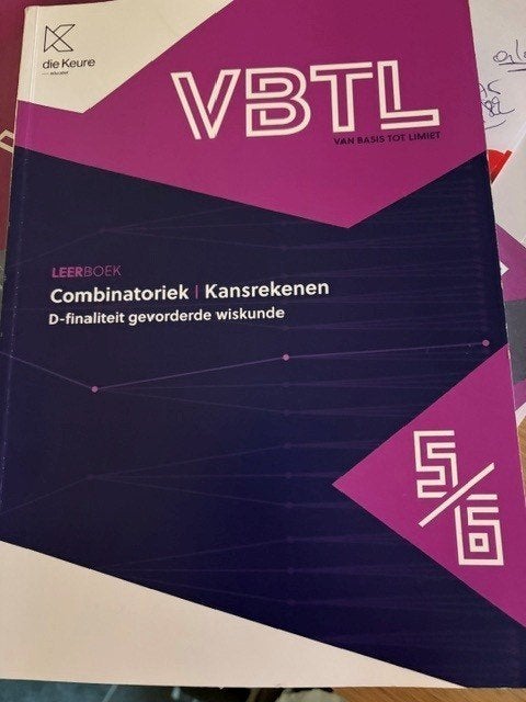 VBTL Combinatoriek Kansberekenen 5/6, ASO, Wiskunde A, Die keure, Ophalen