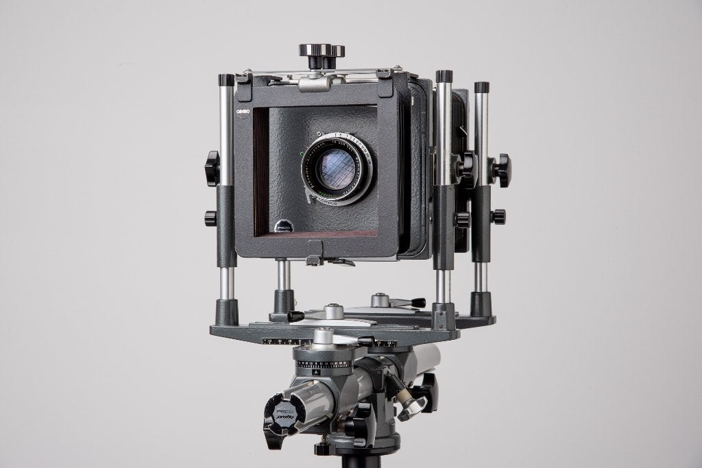 Plaubel Peco Profia 4x5' met Symmar 210mm F5,6 ++ nieuwstaat, Enlèvement ou Envoi, Comme neuf, Compact, Autres Marques
