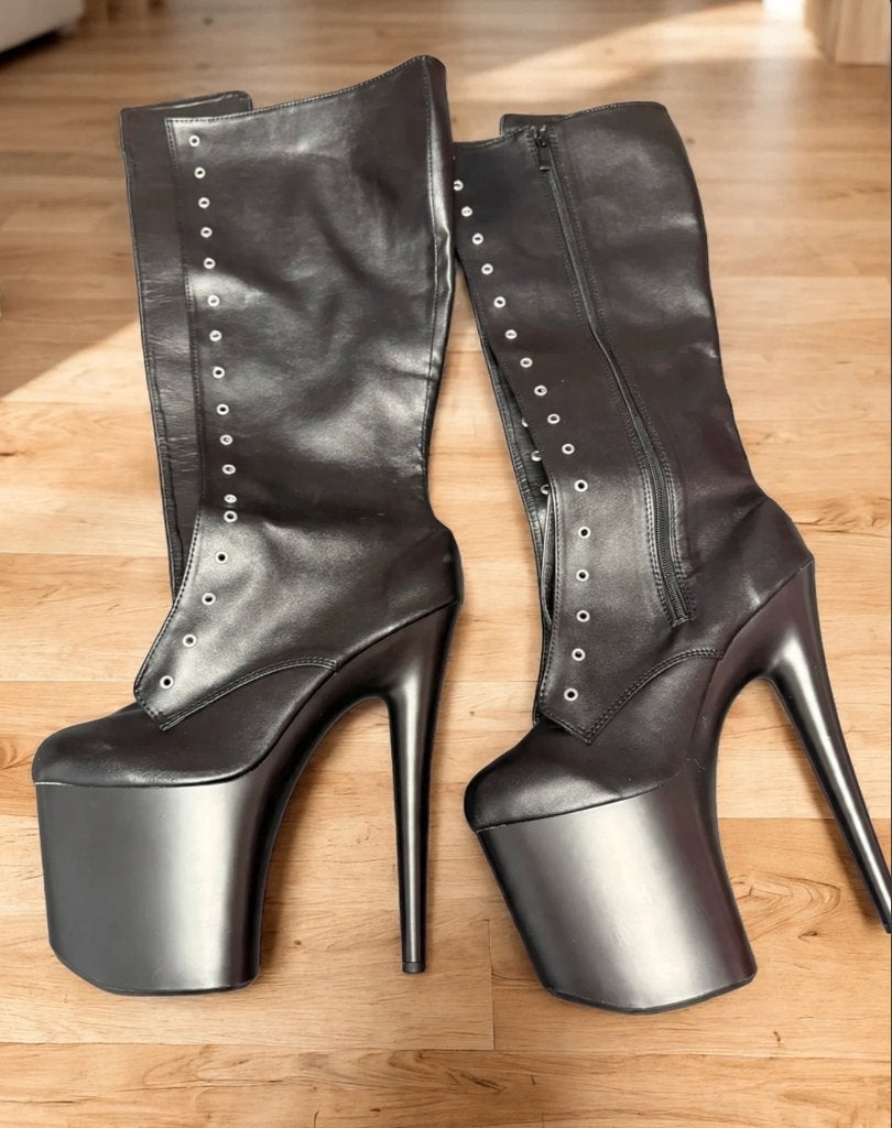 super high heels maat 46, Kleding | Dames, Schoenen, Nieuw, Hoge laarzen, Zwart, Ophalen
